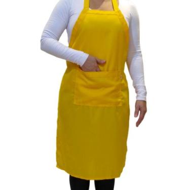 Imagem de Avental de Frente com bolso Oxford - Bazar Neves, Amarelo