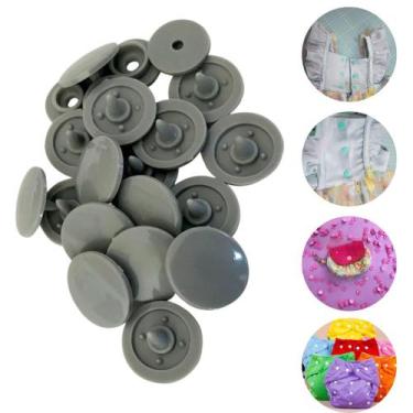 Imagem de Botões de Pressão de Plástico Ritas 12mm Varias Cores Pacote com 50 jo