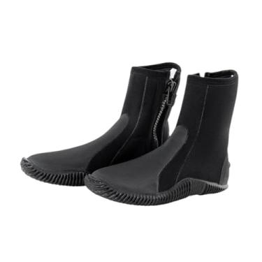 Imagem de Aymzbd Botas de Mergulho de Neoprene Botas de Roupa de Mergulho 5mm Sola Antiderrapante Quente Botas de Mergulho Botas de Mergulho com Snorkel para Natação S, 7