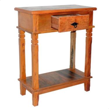 Imagem de Aparador Tradicional Buffet Penteadeira Madeira Maciça 70cm 1 Gaveta N