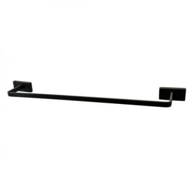 Imagem de Porta Toalha Barra Banho Dom Preto Fosco - Perflex