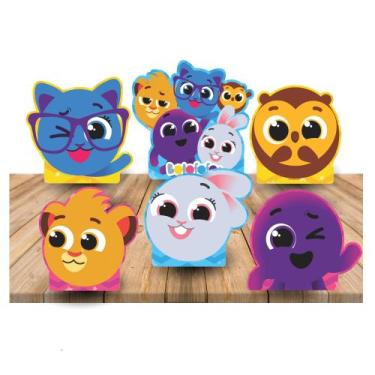 Imagem de Decoração festa Display de mesa EVA Bolofofos 6 Unidade - Piffer