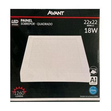 Imagem de Painel Plafon Led Sobrepor 22X22cm 18W 6500K Branco Bivolt - Avant - 7