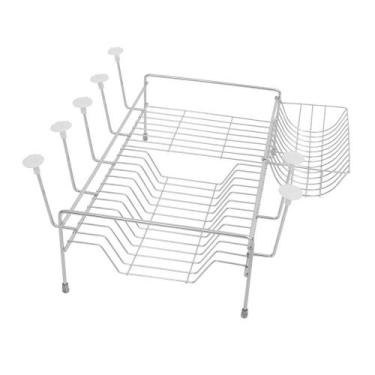 Imagem de Escorredor de Louça Super E104 Estrutura em Aço Vinci Móveis, Cromado