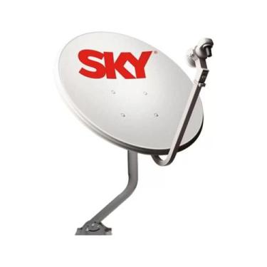 Imagem de Antena Sky Vivensis Pré Pago Conforto Hd 60Cm Cinza - Vivensys