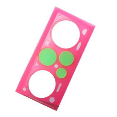 Imagem de Kit 5 Réguas Mágica Geométrica Espirógrafo Rosa - Centercoisas