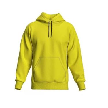 Imagem de Casaco Moletom liso Masculino Feminino Canguru Com Bolso e Capuz Blusa