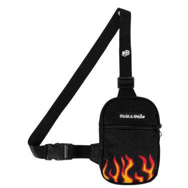 Imagem de Mini Bolsa Lateral Shoulder Bag Masculina Pega a Visão Fogo Granada - 