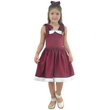 Imagem de Vestido Infantil Menina Chique Festa Estiloso - Varias Cores - Moderna
