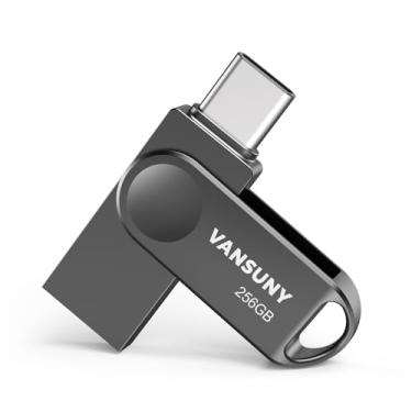 Imagem de Vansuny Pen drive USB 2 em 1 OTG USB 3.0 USB 3.0 duplo de 256 GB UDP-Tech para iPhone 15, smartphones Android, tablet, laptop, PC