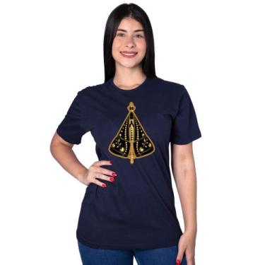 Imagem de Camiseta Tshirt Babylook Feminina  Nossa Senhora Aparecida 01 Santa Ma