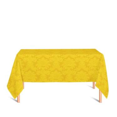 Imagem de Toalha de Mesa Retangular em Tecido Jacquard 100% Poliéster Medalhão A