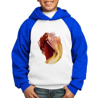 Imagem de Moletom Infantil Melisandre Art - Foca na Moda, Branco, Azul, 6