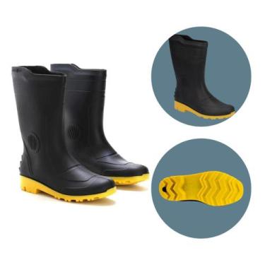 Imagem de Bota Galocha Grendene Chuva Motoboy PVC Impermeável, 44