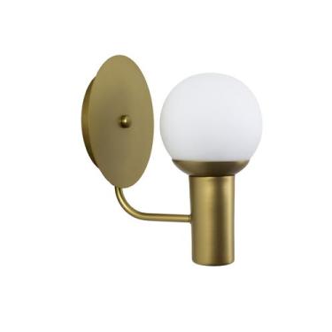 Imagem de Lustre Arandela Bola Globo 12cm Dourado 155 - ILUMINAMUNDO