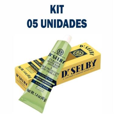 Imagem de Kit 5 Pomada Dr. Selby Crema Curativa Lanolina Uruguay 40gr