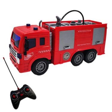 Imagem de Caminhão Elétrico Bombeiro Solta Agua c/ Controle Remoto - A+