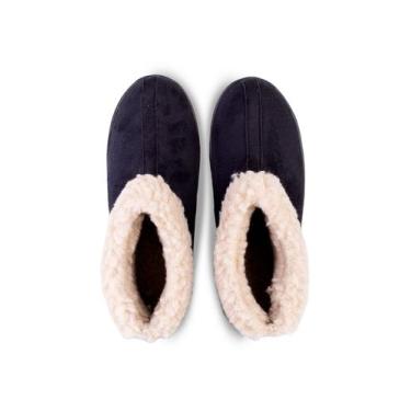 Imagem de Pantufa unissex forrada em pelo com sola de borracha - Kloze, Preto, 3