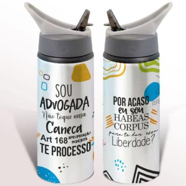 Imagem de Garrafa Squeeze Direito Advogada Art 168 - Amo Personalizado