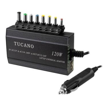Imagem de Carregador Universal Tucano DC-9 - para Notebook, Carro e Casa - 120W 