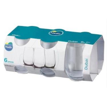 Imagem de Jogo de Copos Vidro 6 Peças - 480ml Nadir Dubai