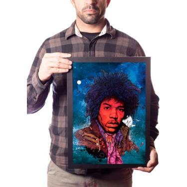 Imagem de Poster Com Moldura A3 Jimmy Hendrix - Fanarte