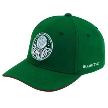 Imagem de Boné Palmeiras Patch Silkado com Bordado Frontal Logo - SuperCap, Verd