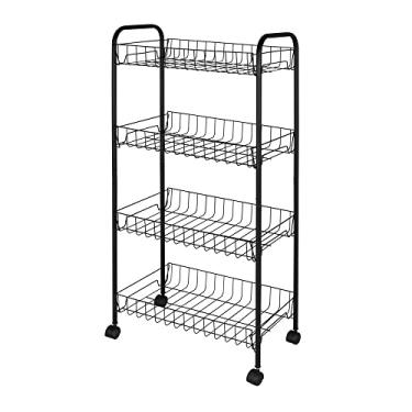 Imagem de Mor - Fruteira com Rodas 4 Andares Preta