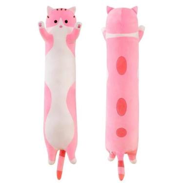 Imagem de Cor do Gato de Pelúcia:RosaTamanho do Gato de Pelúcia:50cm - OUO STORE