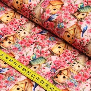 Imagem de Tecido Estampado Para Patchwork - Birdhouse 6 (0,50x1,50) - Fabricart