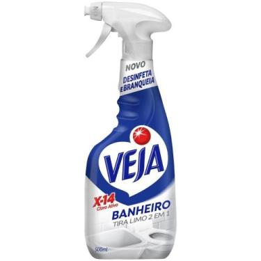 Imagem de Desinfetante Banheiro Tira-Limo Veja X-14 Borrifador 500Ml