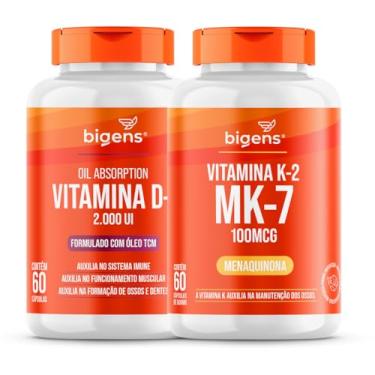 Imagem de Kit Vitamina D3 2000ui+ K2 Mk-7 100mcg 60 Cápsulas Biogens