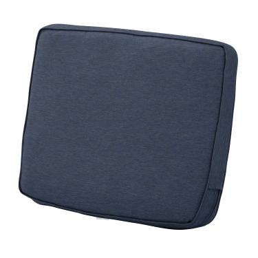Imagem de Acessórios clássicos resistentes à água de Montlake 23 x 22 x 4 polegadas Patio Lounge Back Cushion, Heather Indigo Azul, Aldeset ao ar livre almofadas