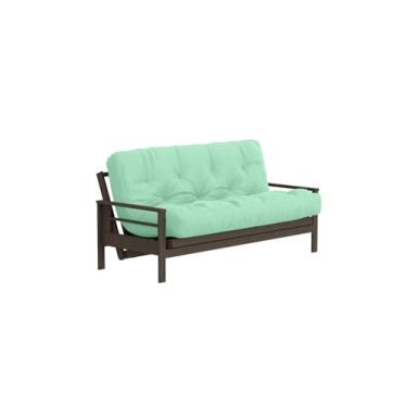 Imagem de Royal Sleep Products Novo colchão Futon de substituição com capa sólida de 11 camadas direto da fábrica/Queen feito nos EUA (menta, Queen (padrão dos EUA))