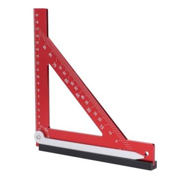 Imagem de Quadrado de Carpinteiro de Liga de Alumínio, Ferramenta de Layout de Viga Quadrada Multifuncional de Alta Precisão para Trabalhar Madeira, Construção