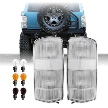 Imagem de Lanterna traseira USR 97-01 Cherokee XJ - Conjunto de lâmpadas traseiras (esquerda + direita) par - compatível com Jeep Cherokee XJ SUV 1997-2001 todos os modelos/acabamentos (todas as luzes de cauda