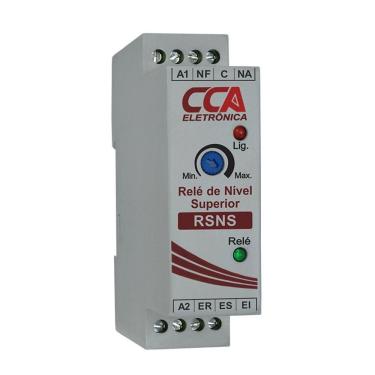 Imagem de Relé para Controle de Nível RSNS 220Vca - Superior(Enchimento) - 3 Eletrodos