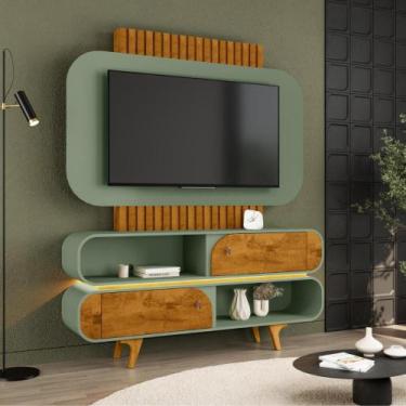 Imagem de Home TV 55 Polegadas Genebra Naturalle Pistache - CasaH