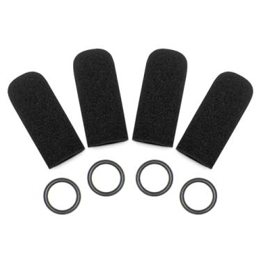 Imagem de Voarmaks Capa de microfone compatível com David Clark DC One-X, PRO-X2, DC-Pro X, H20, H10 Series Aviation Headset, M-7, M-4, M-5, M-77 Series DC-87 Protetor de microfone, pacote com 4 capas de espuma
