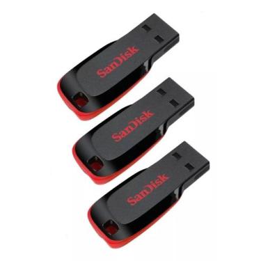 Imagem de 3 Pendrives Crozer Blade Sandisk 32gb Armazene Fotos