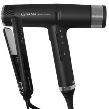 Imagem de Kit Secador Iq3 Black e Prancha G-evo Silk Chrome 127v