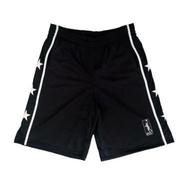 Imagem de Bermuda Basquete Masculina M10 Vintage Stars, Preto, M