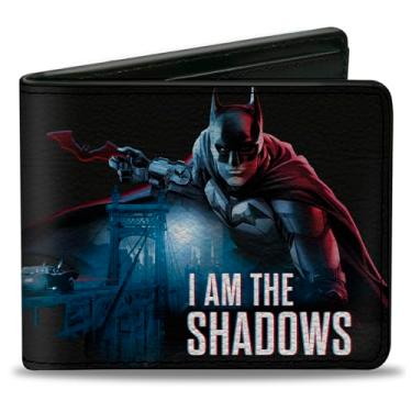 Imagem de Carteira DC Comics, Bifold, The Batman I am in the Shadows Pose and Bridge Scene, couro vegano, Batman, 4.0" x 3.5"