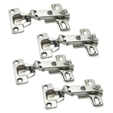 Imagem de Kit 18 Dobradiças Reta Pequena Caneco 26mm Móveis Armários - Sas Plast