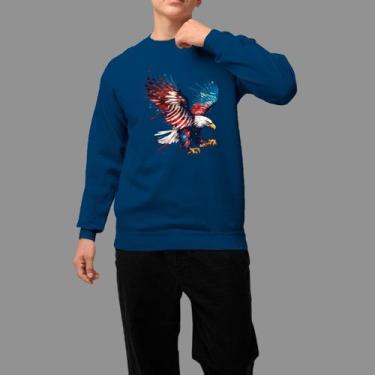 Imagem de Moletom Gola Careca Country Casual Moda Country Inverno Blusa De Frio 