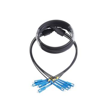 Imagem de Equipamento de comunicação Fiber Optic Wire UPC 4 SC to 4 SC Optical Single-mode 4-core Outdoor Extension Cable Simplex Patch Cord 3M/10M/20M/30M/40M/50M Jumper de fibra óptica(50M)