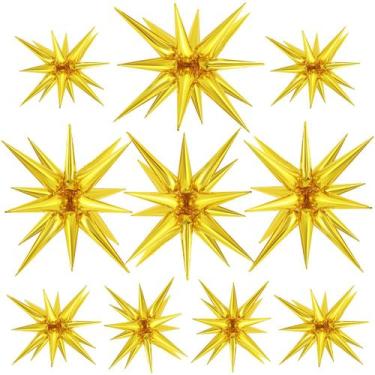 Imagem de Balões Estrela TOTAFAM - Kit com 10 Unidades - Formato Cone