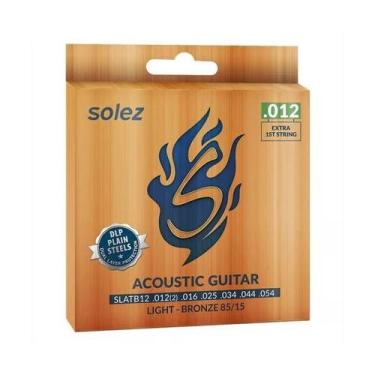 Imagem de Encordoamento solez violao 6 cordas bronze slatb12 0.012