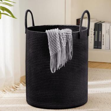 Imagem de Cesto de Roupa Suja YOUDENOVA - 72L - Corda Trançada - Preto
