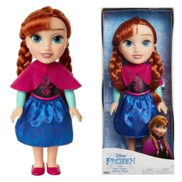 Imagem de Boneca Anna Toddler 38cm Articulada Disney Princesas Frozen - Multikids